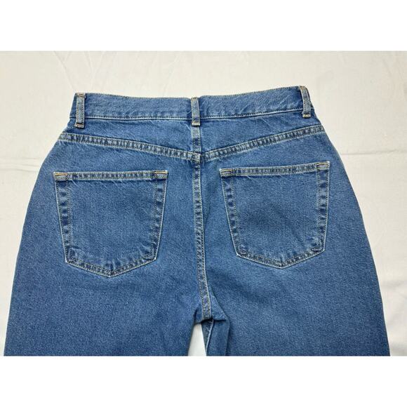 ASOS Design Women's High Rise Relaxed Button Fly Mom Jeans - Size 28x26 - Picture 3 of 7